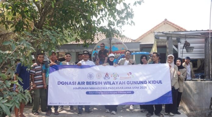HMP UGM Salurkan 250 Ribu Liter Air Bersih untuk Warga Terdampak Kekeringan di Gunungkidul
